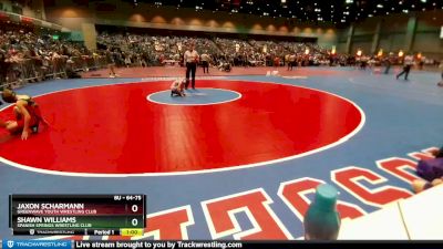 64-75 lbs Round 1 - Jaxon Scharmann, Greenwave Youth Wrestling Club vs Shawn Williams, Spanish Springs Wrestling Club