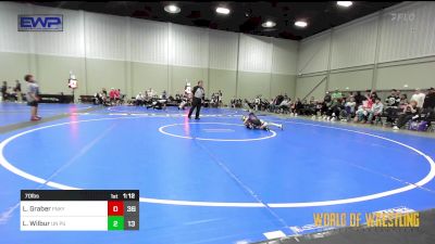 70 lbs Rr Rnd 2 - Lincoln Graber, Funky Singlets vs Landon Wilbur, Untouchables 9u Purple