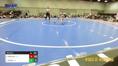 58 lbs Rr Rnd 3 - Spencer Mattson, Funky Singlets vs Jaysten Wolfe, LWA 9U