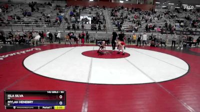 90 lbs Semifinal - Isla Silva, PA vs Mylah Henebry, ID