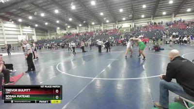 288 lbs 1st Place Match - Trevor Bulpitt, Lehi vs Sosaia Mateaki, Provo