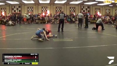 78 lbs Quarterfinal - Brennen Veverka, Orchard South vs Richard Maloney, Triumph Trained