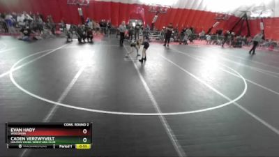 74 lbs Cons. Round 2 - Evan Hady, Wisconsin vs Caden Verzwyvelt, Holmen Viking Wrestling Club