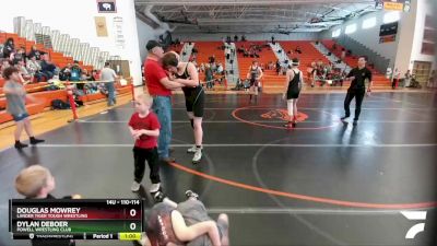 110-114 lbs Round 5 - Douglas Mowrey, Lander Tiger Tough Wrestling vs Dylan DeBoer, Powell Wrestling Club