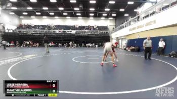 184 lbs Cons. Semi - Jesse Herrera, Mt San Antonio College vs Isaac Villalobos, Bakersfield College