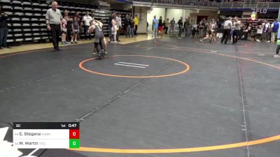 90 lbs Consi Of 16 #2 - Chase Stegena, Thomas Jefferson vs Mason Martin, Titusville