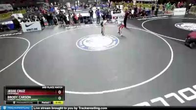 119 lbs 3rd Place Match - Brody Carson, Sunkist Kids/Monster Garage vs Jesse Cruz, California