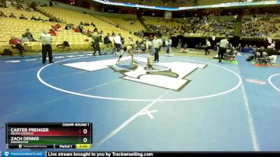 126 Class 3 lbs Champ. Round 1 - Carter Prenger, Helias Catholic vs Zach Dennis, Farmington