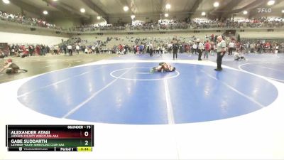 75 lbs Cons. Round 2 - Alexander Atagi, Jackson County Wrestling-AAA vs Gabe Suddarth, Lathrop Youth Wrestling Club-AAA