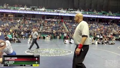 145 lbs Semifinal - Gabby Akers, South Davidson vs Lily Reese, T.c. Roberson 