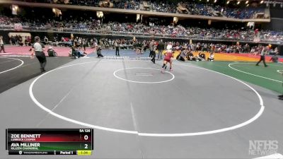 5A 126 lbs Semifinal - Zoe Bennett, Lubbock Cooper vs Ava Milliner, Killeen Chaparral