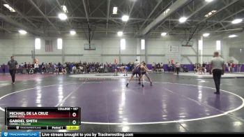 157 lbs Quarterfinal - Gabriel Smith, Cornell College vs Michael De La Cruz, Buena Vista