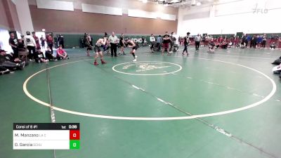 120 lbs Consi Of 8 #1 - Michael Manzano, La Canada vs Dylan Garcia, Schurr