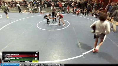 98 lbs Champ. Round 1 - Dayton Naldrett, Flathead vs Tanner Crosby, Mt. Spokane