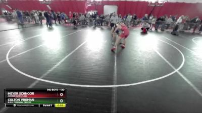 130 lbs Cons. Semi - Meyer Schnoor, Askren Wrestling vs Colton Vroman, B.A.M. Training Center