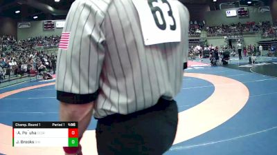 Champ. Round 1 - Aiden Po`uha, Cedar City vs Justin Brooks, Dixie