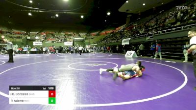 128 lbs Round Of 32 - David Gonzales, Sanger vs Pablo Adame, Matilda Torres