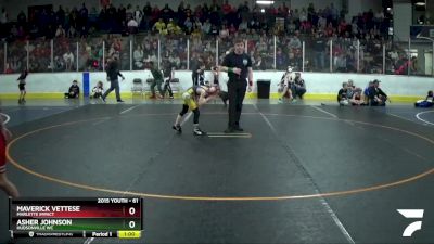 61 lbs Cons. Round 5 - Maverick Vettese, Marlette Impact vs Asher Johnson, Hudsonville WC