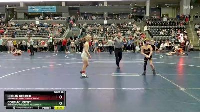 75 lbs Quarterfinal - Cormac Joynt, Ironhawk Wrestling Academy IA vs Collin Roeber, Siouxland Wrestling Academy