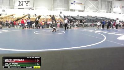 50 lbs 5th Place Match - Colton Rodriquez, Brawlers Elite vs Dylan Wong, Savage Wrestling Club