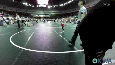 46 lbs Round Of 32 - Lane Plumlee, Mustang Bronco Wrestling Club vs Oaklee Stone, Piedmont