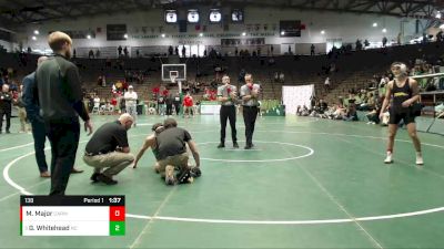 138 lbs 1st Place Match - Gavyn Whitehead, New Castle vs Michael Major, Carmel