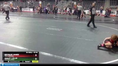 45-50 lbs Quarterfinal - Hailey Lollis, Team Oklahoma vs Brynlee Vanek, Team Nebraska