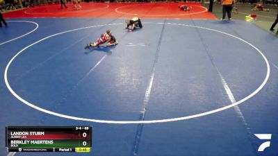 68 lbs Cons. Round 1 - Landon Sturm, Albert Lea vs Berkley Maertens, Bold