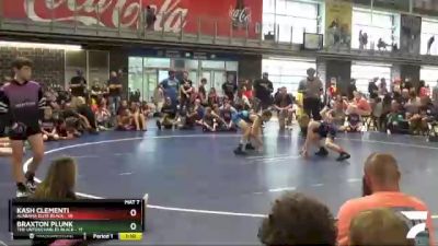 75 lbs Semis & 1st Wb (8 Team) - Kash Clementi, Alabama Elite Black vs Braxton Plunk, The Untouchables Black