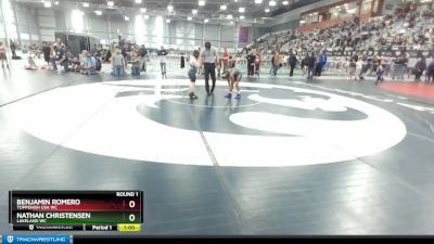 91-97 lbs Round 1 - Benjamin Romero, Toppenish USA WC vs Nathan Christensen, Lakeland WC