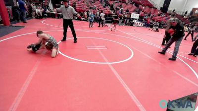 61 lbs 2nd Place - Kroy Wolfe, Blackwell Wrestling Club vs Jackson Hermann, Greater Heights Wrestling