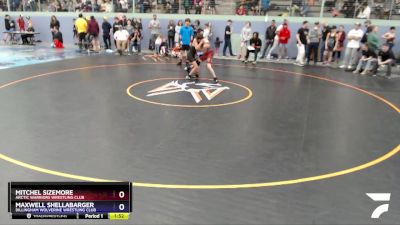 97 lbs Round 2 - Maxwell Shellabarger, Dillingham Wolverine Wrestling Club vs Mitchel Sizemore, Arctic Warriors Wrestling Club