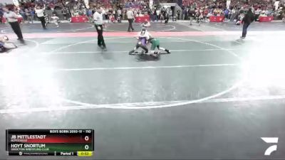 110 lbs Cons. Round 2 - JB Mittlestadt, Boyceville vs Hoyt Snortum, Shiocton Wrestling Club