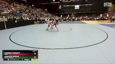 5A-144 lbs Quarterfinal - Dawson Hogan, Salina Central vs Camden Padgett, Maize