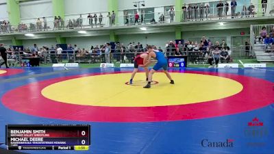 71kg Champ. Round 1 - Benjamin Smith, Nechako Valley Wrestling vs Michael Deere, Kanieinkehaka Tehontatienas Mohawk / HBS