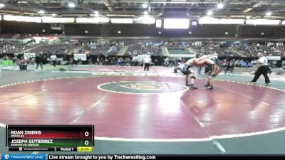 195 lbs Cons. Round 3 - Roan Zigenis, Douglas vs Joseph Gutierrez, Hermiston Oregon