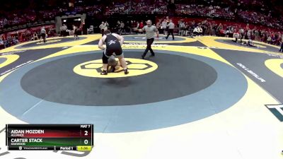 D2-285 lbs Quarterfinal - Carter Stack, Oakwood vs Aidan Mozden, Alliance