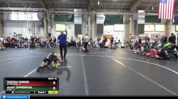 84 lbs Round 4 (8 Team) - Hugh Zimmerman, BTWC vs Takoda Parker, 84 Athletes