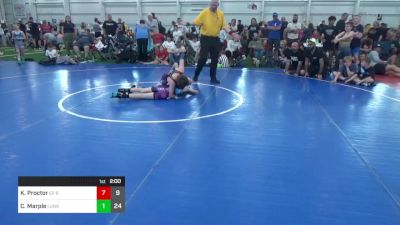 85 lbs Pools - Kaimen Proctor, EP Rattlers vs Conner Marple, Lunatics