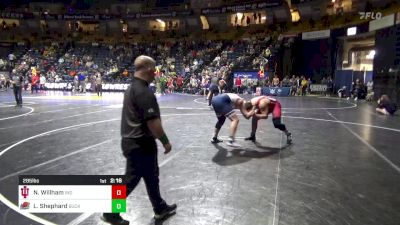 285 lbs Round Of 32 - Nick Willham, Indiana vs Logan Shephard, Bucknell