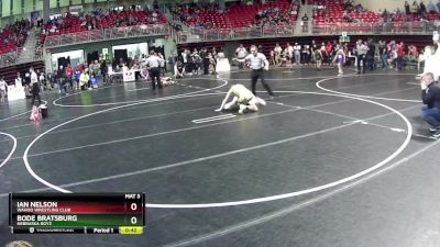 95 lbs Quarterfinal - Ian Nelson, Wahoo Wrestling Club vs Bode Bratsburg, Nebraska Boyz