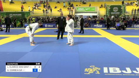 LAURIANE CLARICE DOS SANTOS MEND vs ALINE CORREIA SÁ 2024 Brasileiro Jiu-Jitsu IBJJF