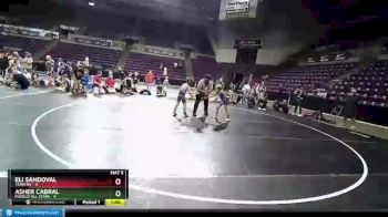 67 lbs Placement - Asher Cabral, Pueblo All Stars vs Eli Sandoval, Team NV