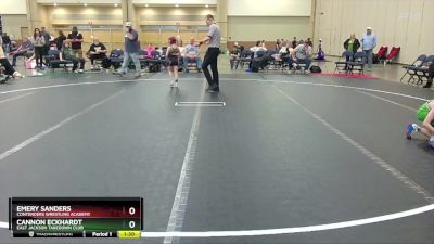 48 lbs Round 3 - Emery Sanders, Contenders Wrestling Academy vs Cannon Eckhardt, East Jackson Takedown Club