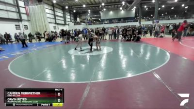 129 lbs Champ. Round 1 - Camden Meriwether, King William vs Gavin Reyes, Warmupgang Wrestling Club