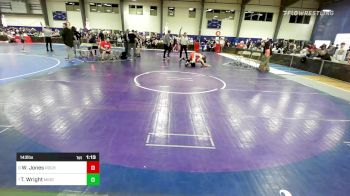 143 lbs Quarterfinal - Wyatt Jones, Rochester MS vs Tucker Wright, Middlebury