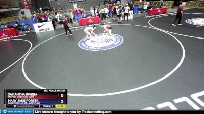 122 lbs 3rd Place Match - Samantha Rivera, Premier Wrestling Club vs Mary Jane Porter, Gilroy High School Wrestling