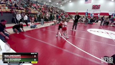 58-61 lbs Round 2 - Beau Zweygardt, Eaton Reds Wrestling Club vs Silas Richardson, Wiggins Youth Wrestling