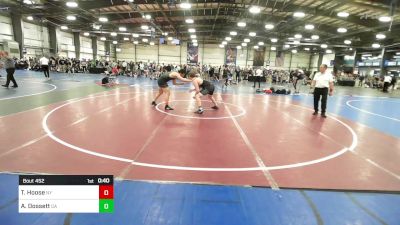 182 lbs Consolation - Tavio Hoose, NY vs Alexander Dossett, GA