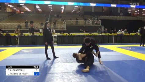 ZACHARY A. CANNON vs LUAN PEROTE VERAS 2024 Pan Jiu Jitsu IBJJF Championship